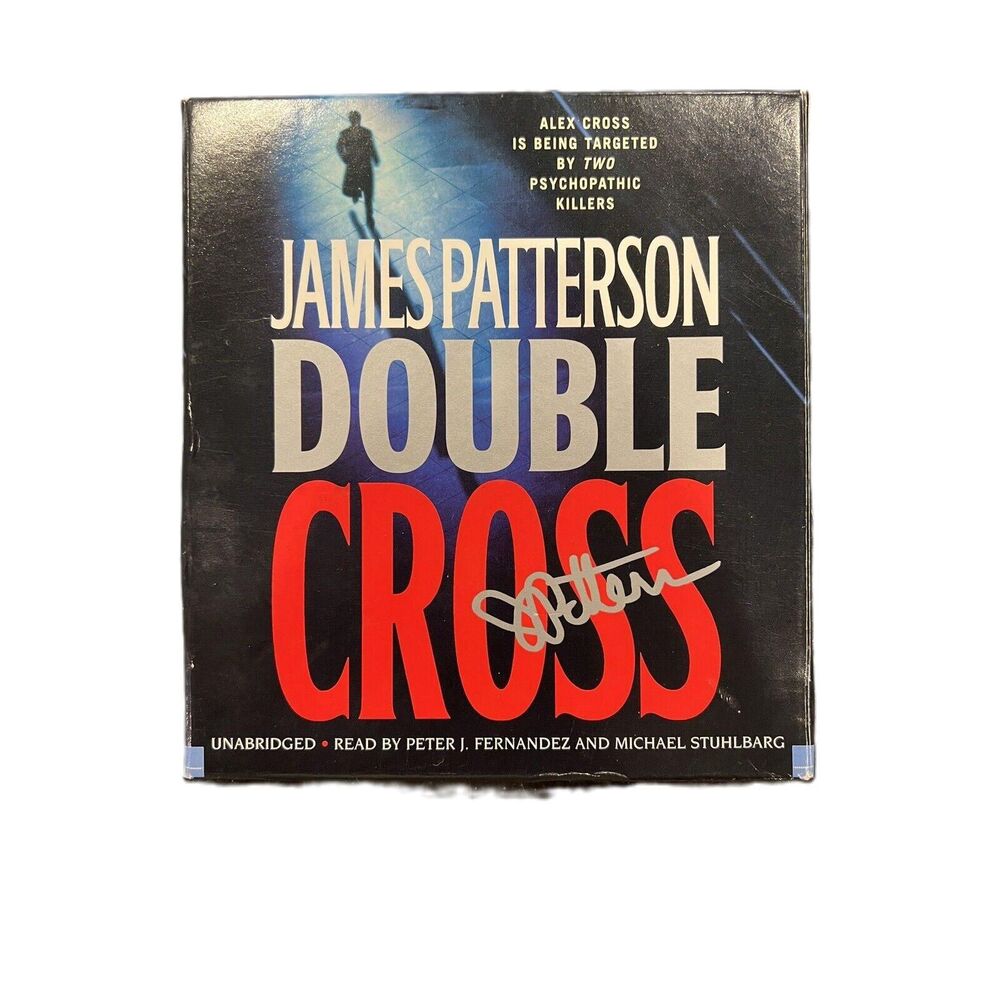 AUTOGRAPHED Double Cross (Alex Cross Novels) - Audio CD By Patterson, James GOOD